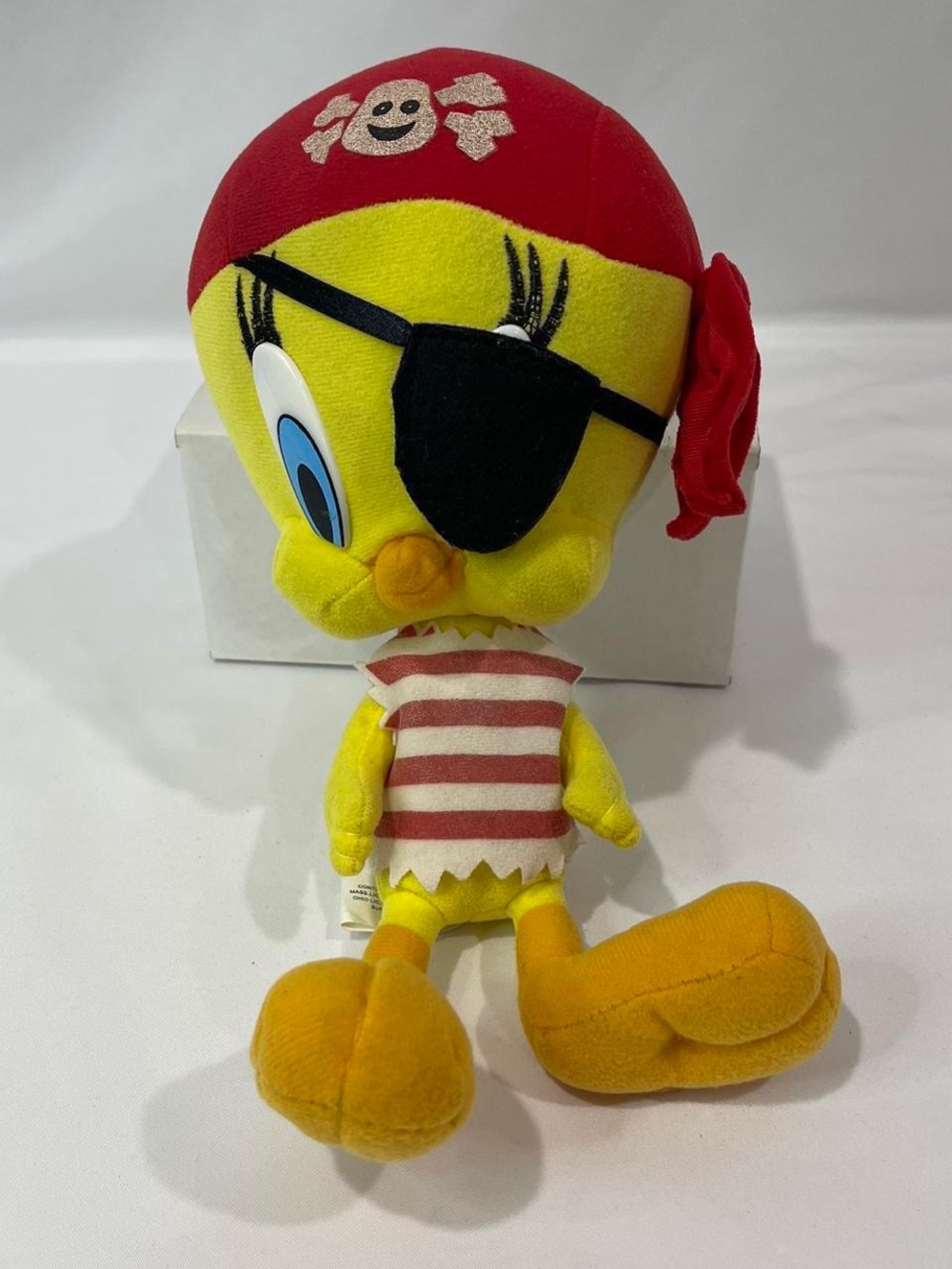 Yellow Pirate Tweety Plush Toy - Red Bandana